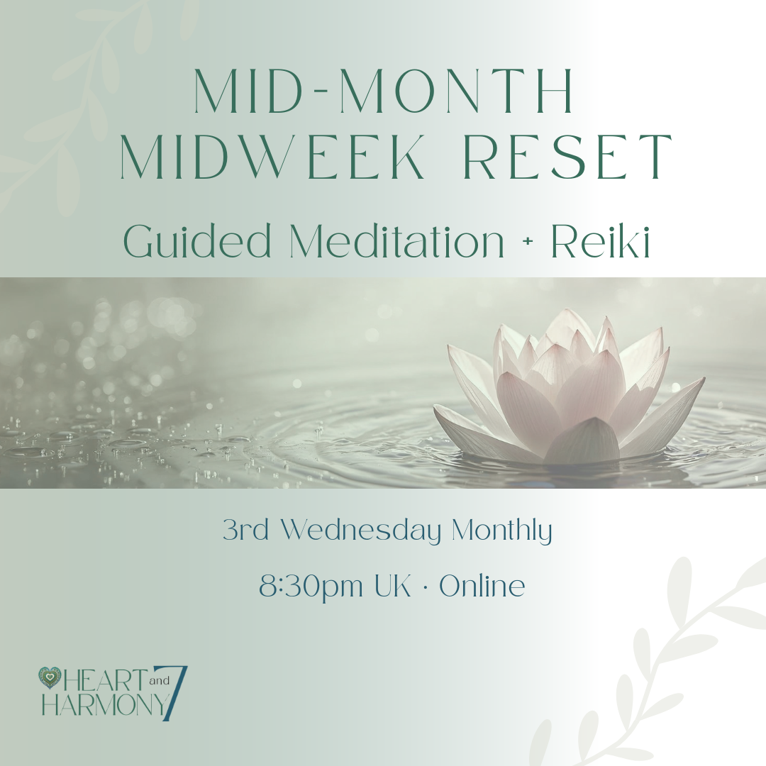 Mid-Month Midweek Reset Guided Meditation with Gentle Reiki Support Online