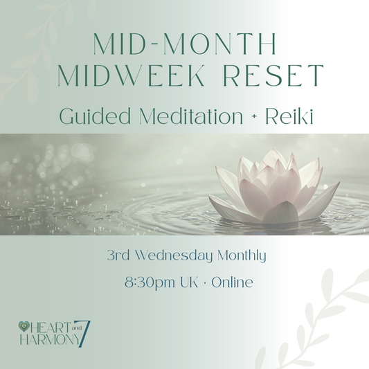 Mid-Month Midweek Reset Guided Meditation with Gentle Reiki Support Online