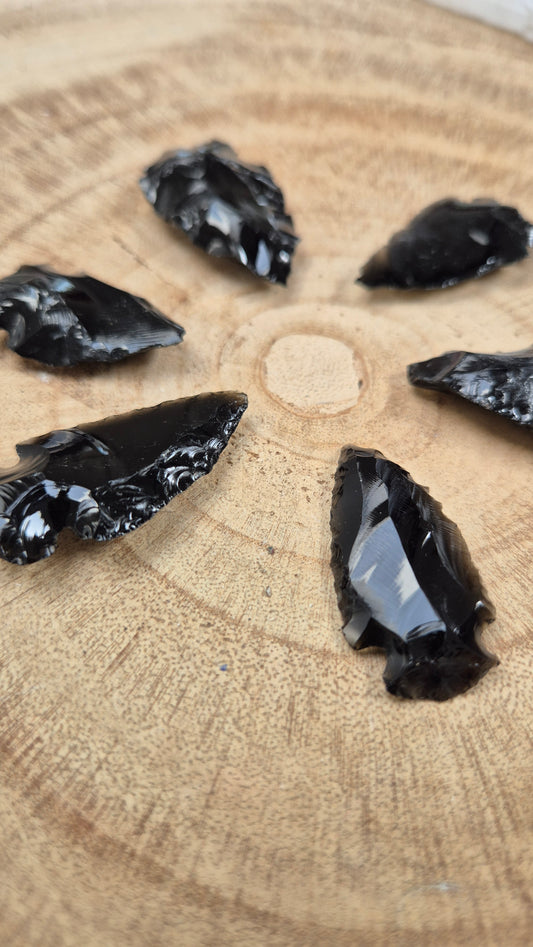 Black Obsidian Arrowhead
